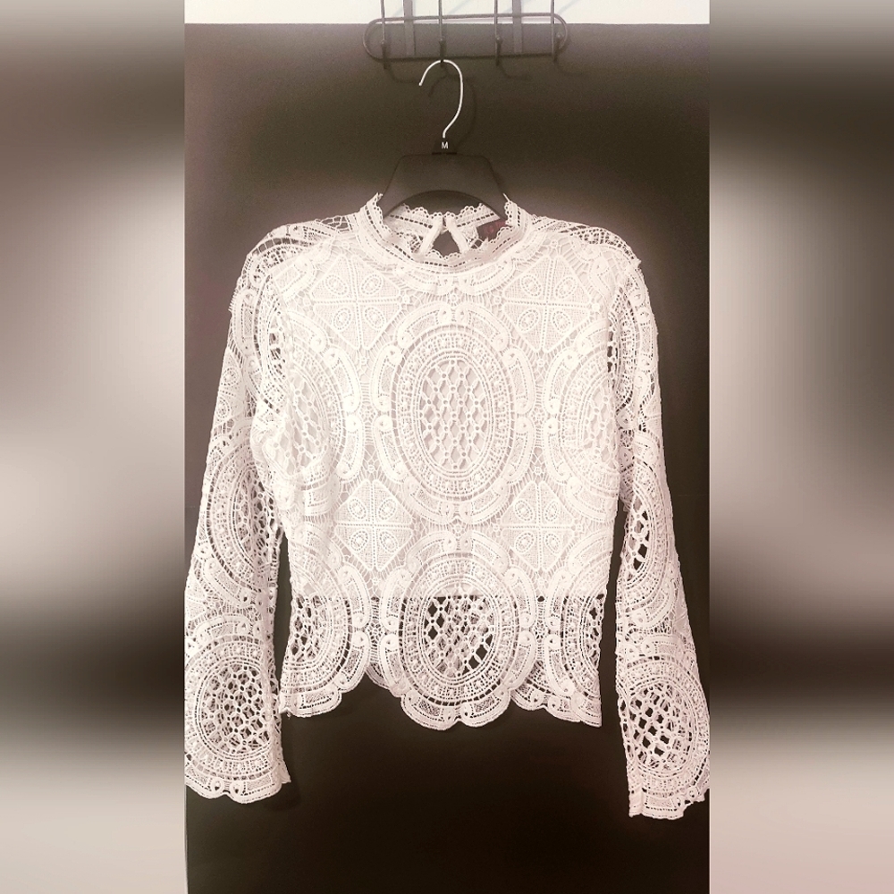 Beautiful white lace top